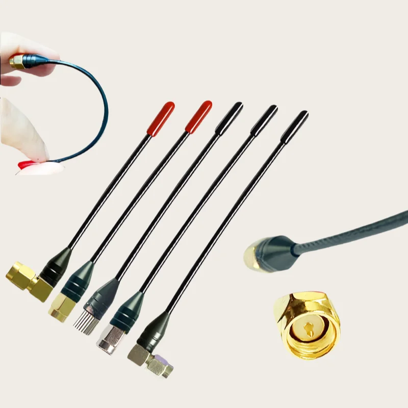 

New 710-782MHz wireless microphone SMA male modified connector Burt's Bee antenna 5-20cm