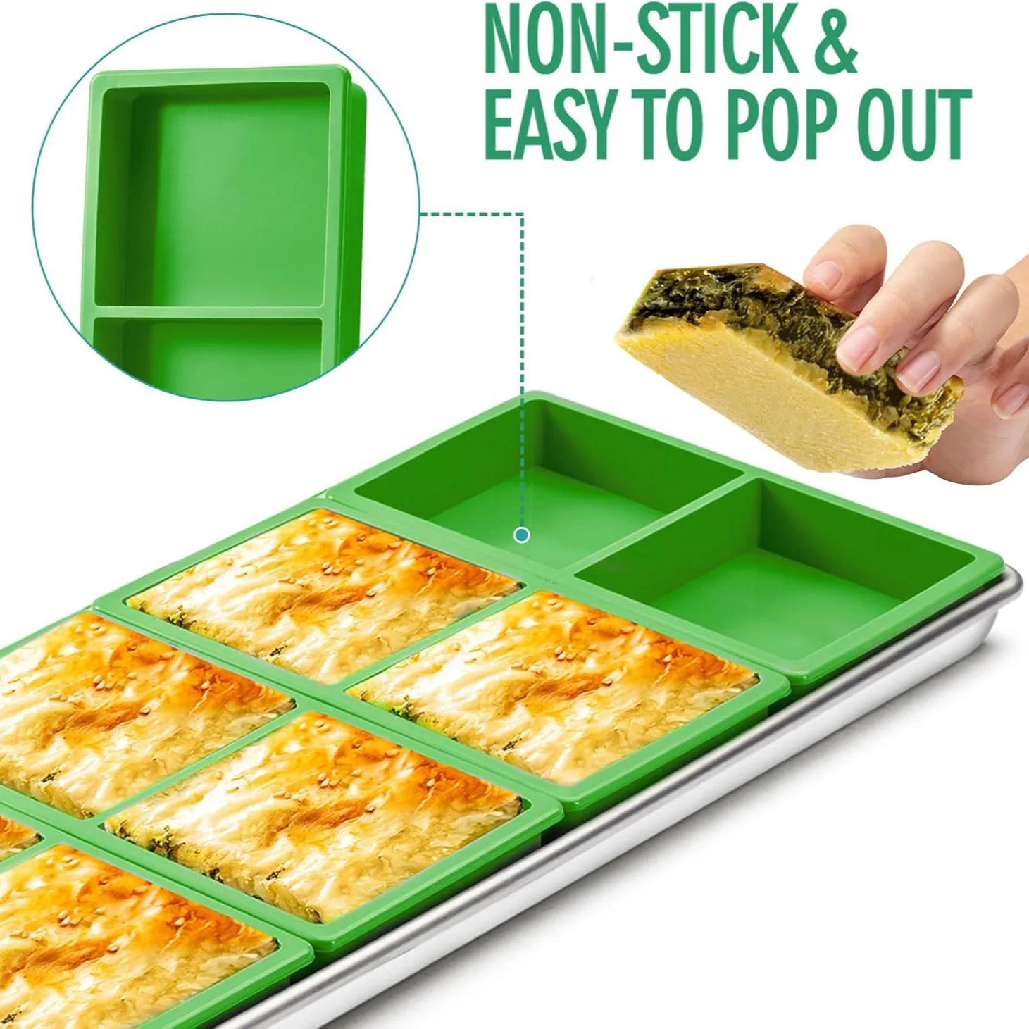 Silicone Tray Dividers Harvest Right Freeze Dryer Trays Food Mold Liner Accessories Non Stick Baking Mat Freeze Drying Pad Green