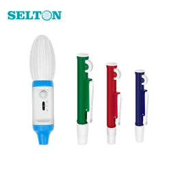 Selton 실험실 피펫 펌프, 대용량 수동 피펫, Levo 피펫 컨트롤러, 실험실 용품, 100ml, 25ml, 10ml, 2ml