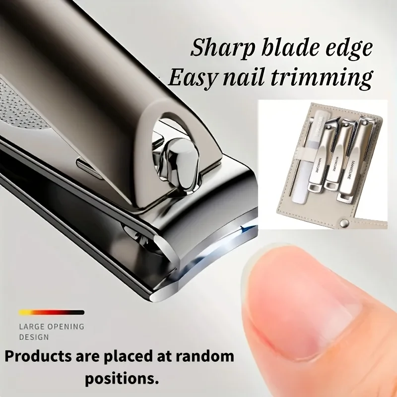 A Five-Piece Professional Manicure And Pedicure Set, Including Nail Clippers, an Ear Scoop, Comes with a Portable Storage Box image 5