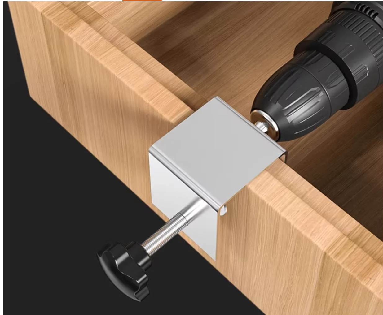

Drawer surface auxiliary installation artifact Quick door panel installation tool Fixed clamp Woodworking stainless drawer clamp