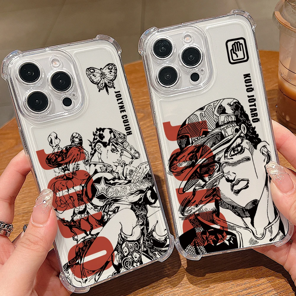 JoJo Bizarre Adventure Phone Case for Samsung Galaxy S26 S25 S24 S23 S22 S21 S20 FE Ultra Plus 5G Soft Anti Drop Cover