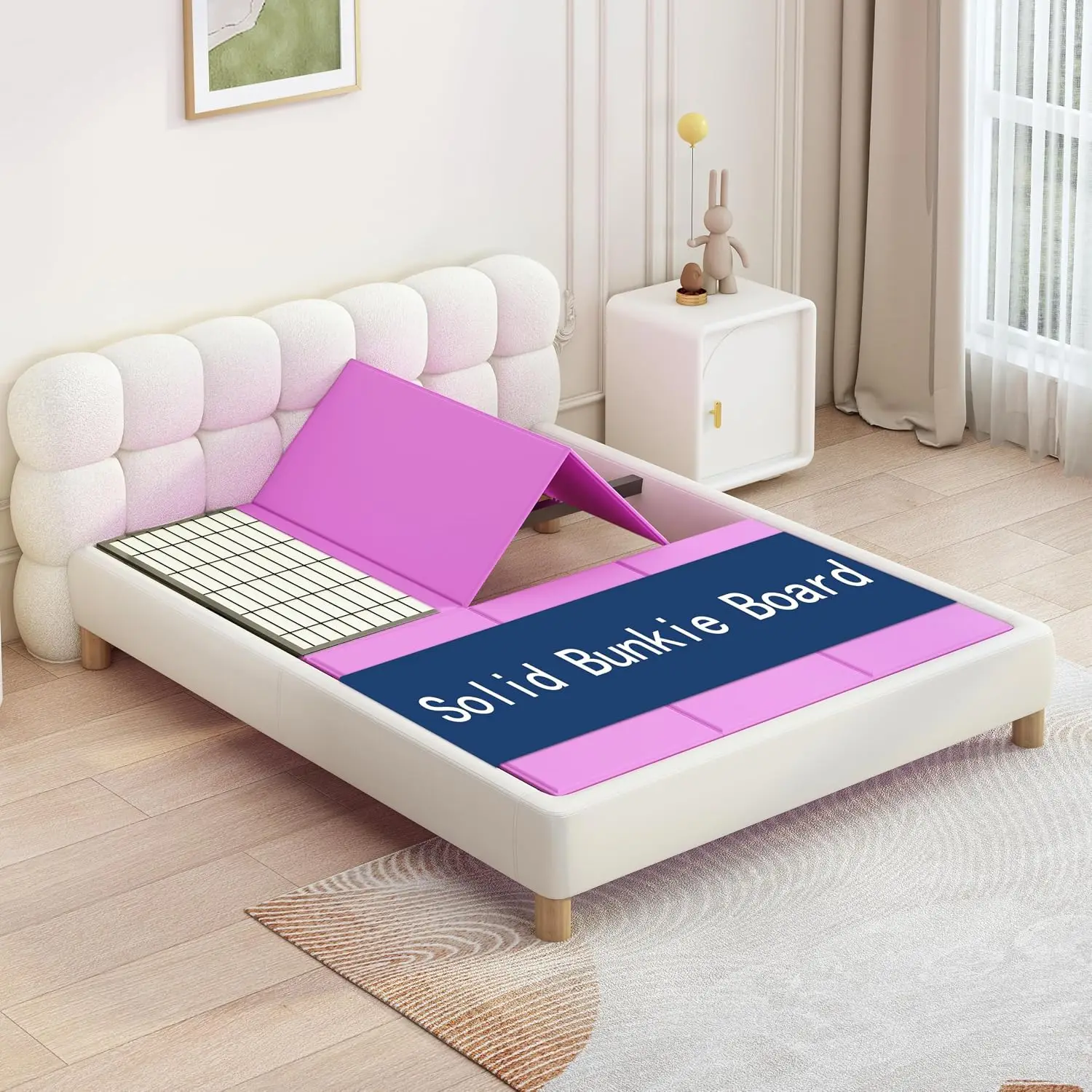 Low Profile Bunkie Board, Queen Size, 0.5 Inch Thick, 60 by 80 Inches