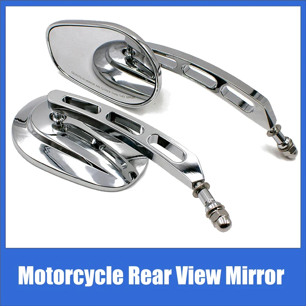 Aluminum Rear View Mirror for Motorcycle 8mm Motorcycle Racing Mirror Road Rearview Mirror for Harley Davidson