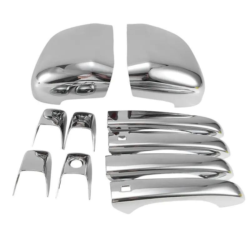 

A30F-Накладки на зеркала + накладки на дверные ручки для Jeep Grand Cherokee Dodge Durango 2011-2020 гг.