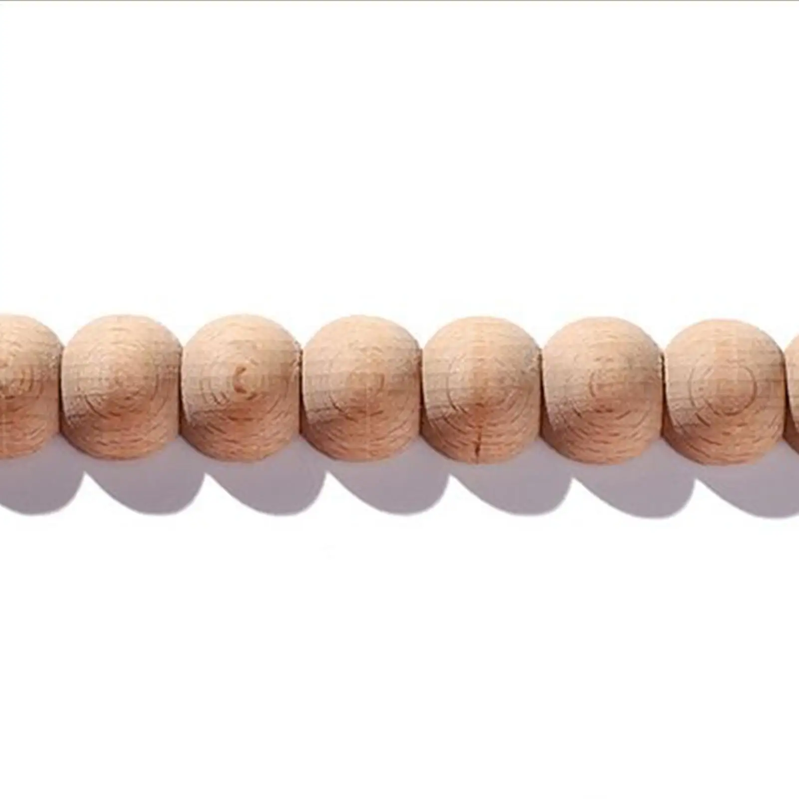 Wood Trim Molding 10 Piece Unfinished Half Molding 15.75 Inch Decorative Beaded Wood Trim Moulding for Home Wall Cabinet Shelf