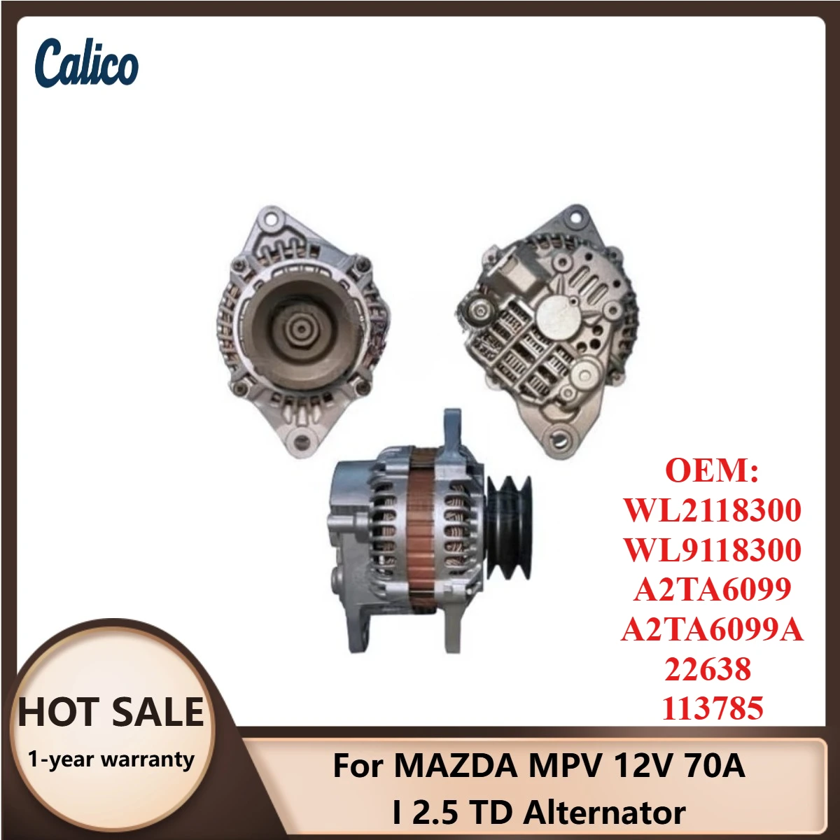 

Прямые продажи с завода: Генератор 12V 70A для MAZDA MPV 2.5 TD (WL2118300, WL9118300, A2TA6099, A2TA6099A, 22638, 113785)