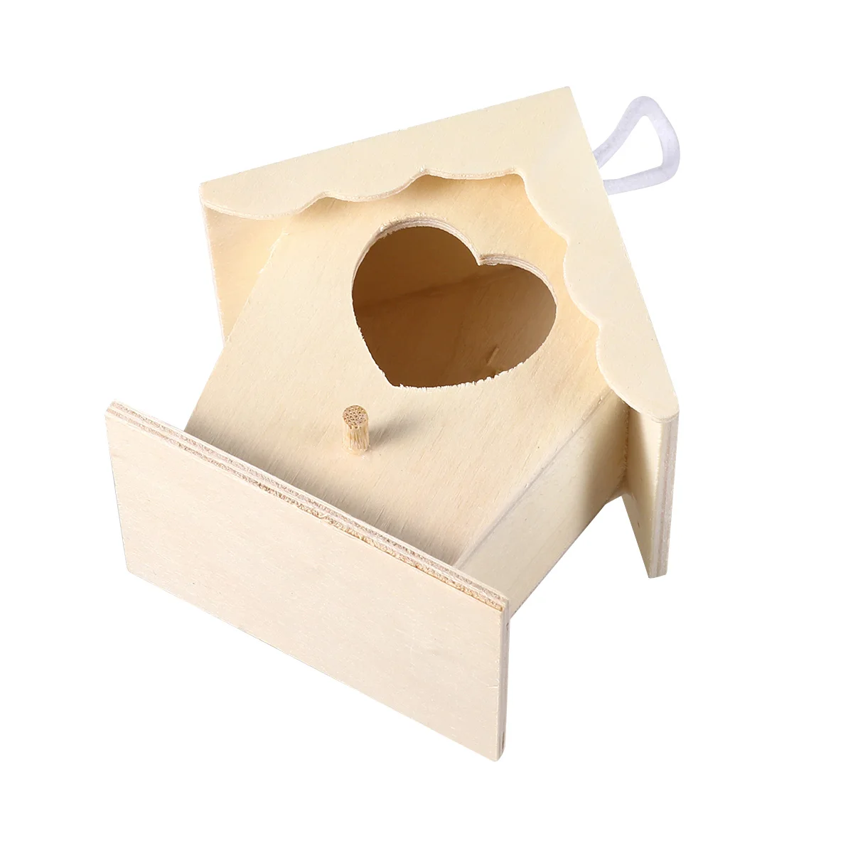

Wooden Bird Nest Home Decor Durable Safe Creative Hanging Birdhouses for Small Birds Garden Outdoor Pet Supplies Ornament