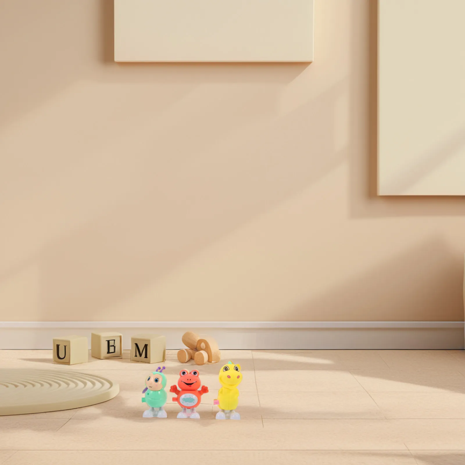 

Набор из 3 заводных игрушек-животных: милые фигурки с механизмом для ползания, для детских праздников, веселых игр и развивающих занятий для малышей