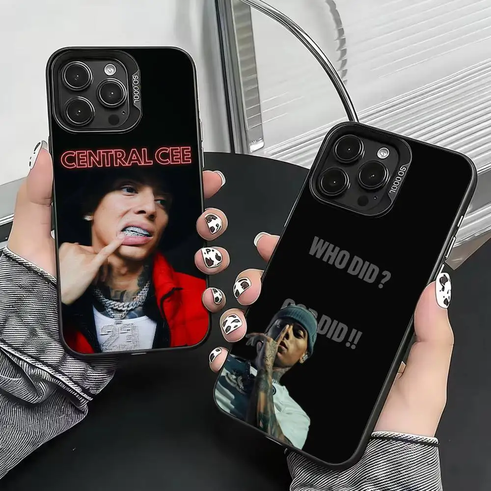 

Singer Central Cee 23 Phone Case For iPhone 17,16,15,14,13,12,11 Plus,Pro Max,XS,Colorful Silver Phone case Funda Cover