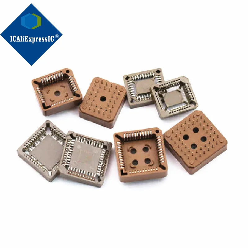 10 ชิ้น In-line PLCC ทดสอบที่นั่งชิปฐาน PLCC68 IC ที่นั่ง DIP