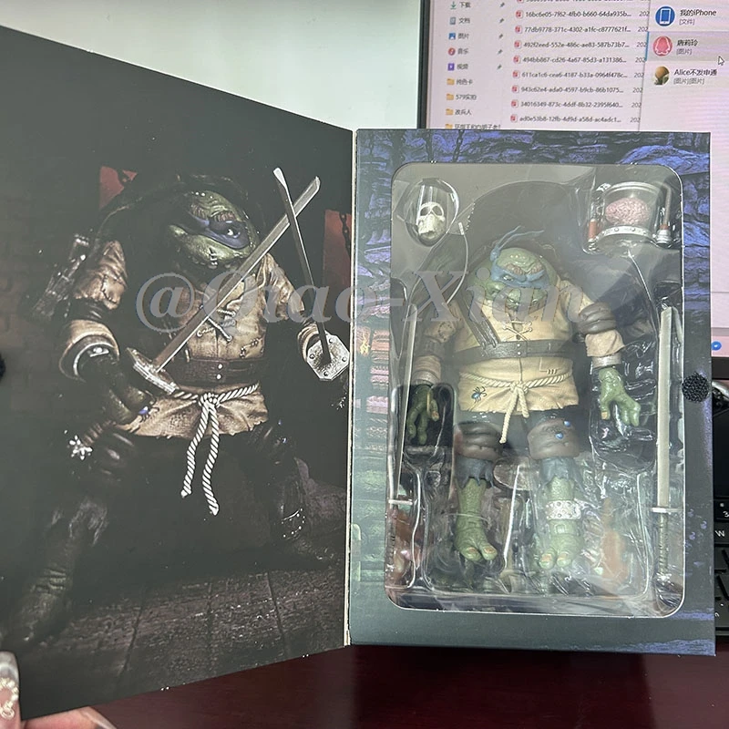 NECA Last Ronin Leonardo April Oneil Casey Jones Hunchback Michelangelo Mummy Raphael Frankenstein Monster Turtle Action Figure