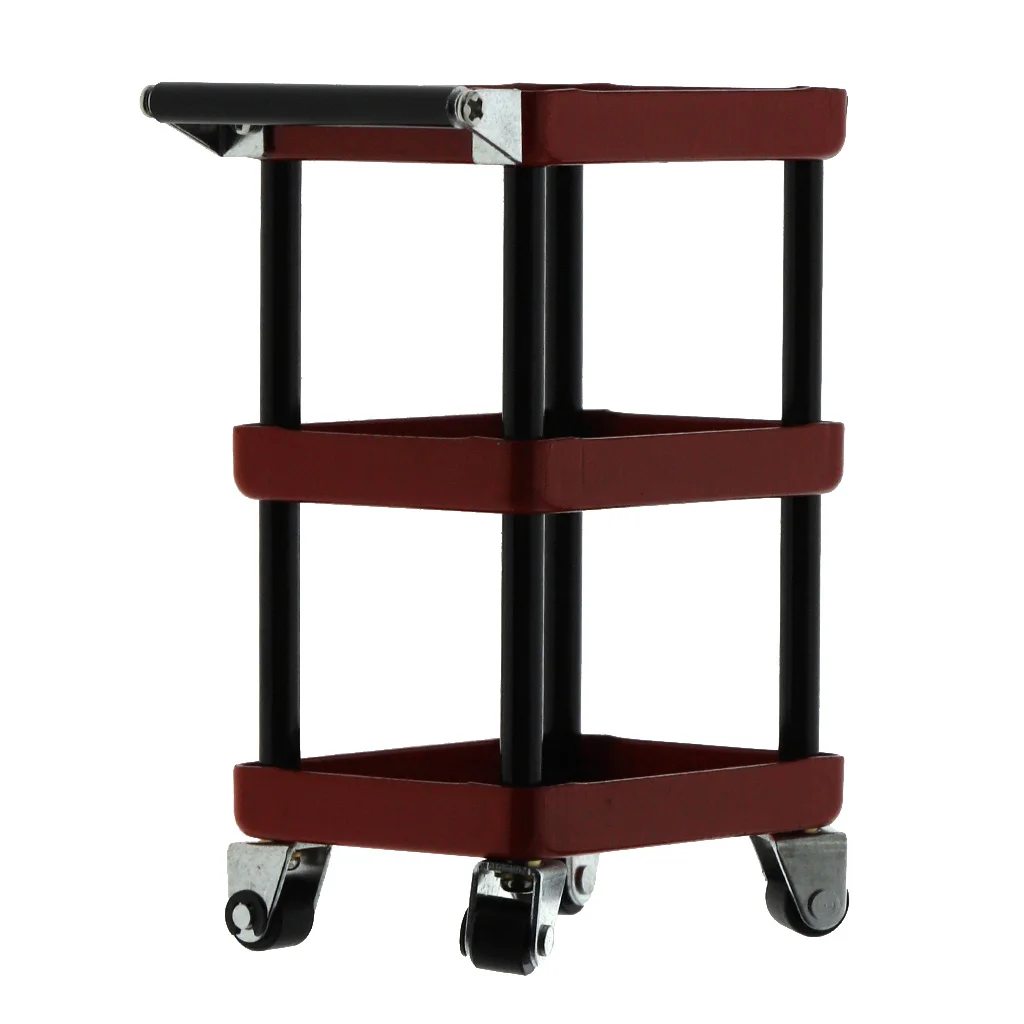 Aluminum RC Car Tool Storage Rack for 1/10 Scale Remote Control Cars, Maintenance Tool Kits