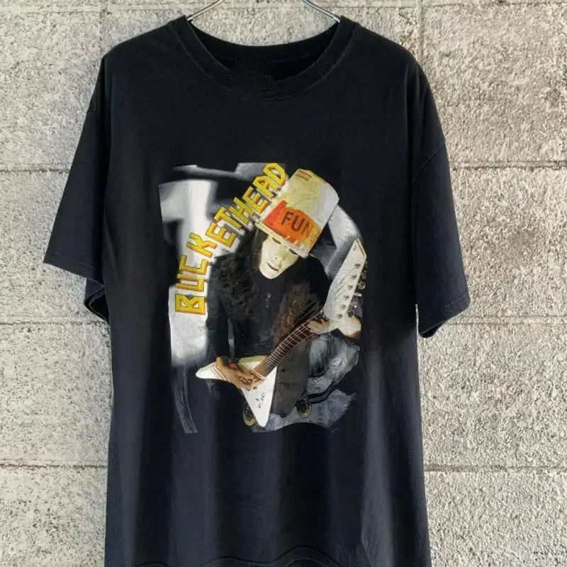 Vtg Buckethead For Fans Cotton Full Size Black T Shirt J485