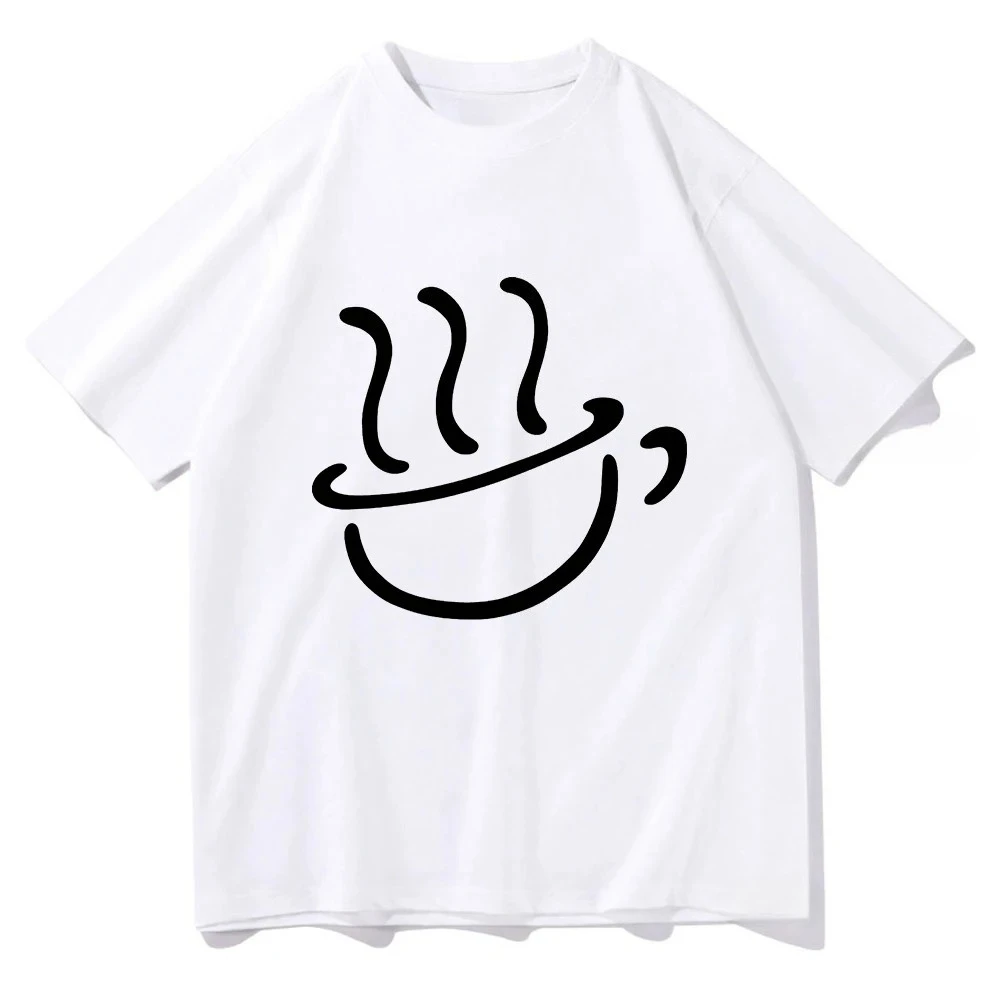 Anime Tea Time T-shirt Unisex Sleeve Summer Tshirts Graphic Print Retro Harajuku Short Sleeve Aesthetic Clothes