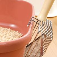One-piece Litter Scooper Large Litter Scooper Box Spatula Hole Litter Metal Integrated Spatula Steel Iron Fine J4Q6