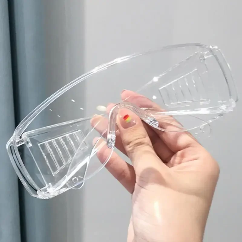 Gafas de seguridad transparentes para trabajo en laboratorio, lentes protectoras, antisalpicaduras, a prueba de polvo y arena, 1 piezas