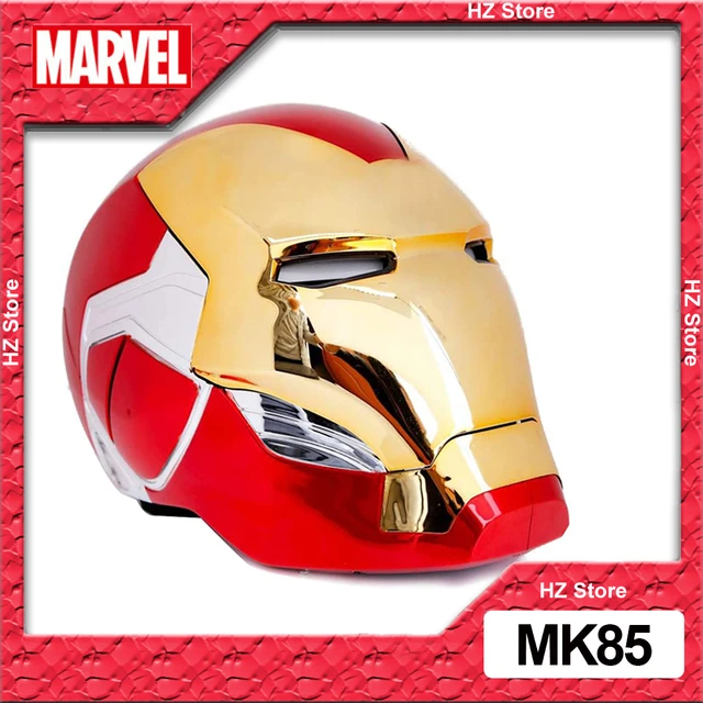 Marvel-MK85アイアンマンLEDライト付き電気ヘルメット,マーク85アイアンマンマスク,ハロウィーンコスプレおもちゃ,大人の誕生日プレゼント,1:1  - AliExpress