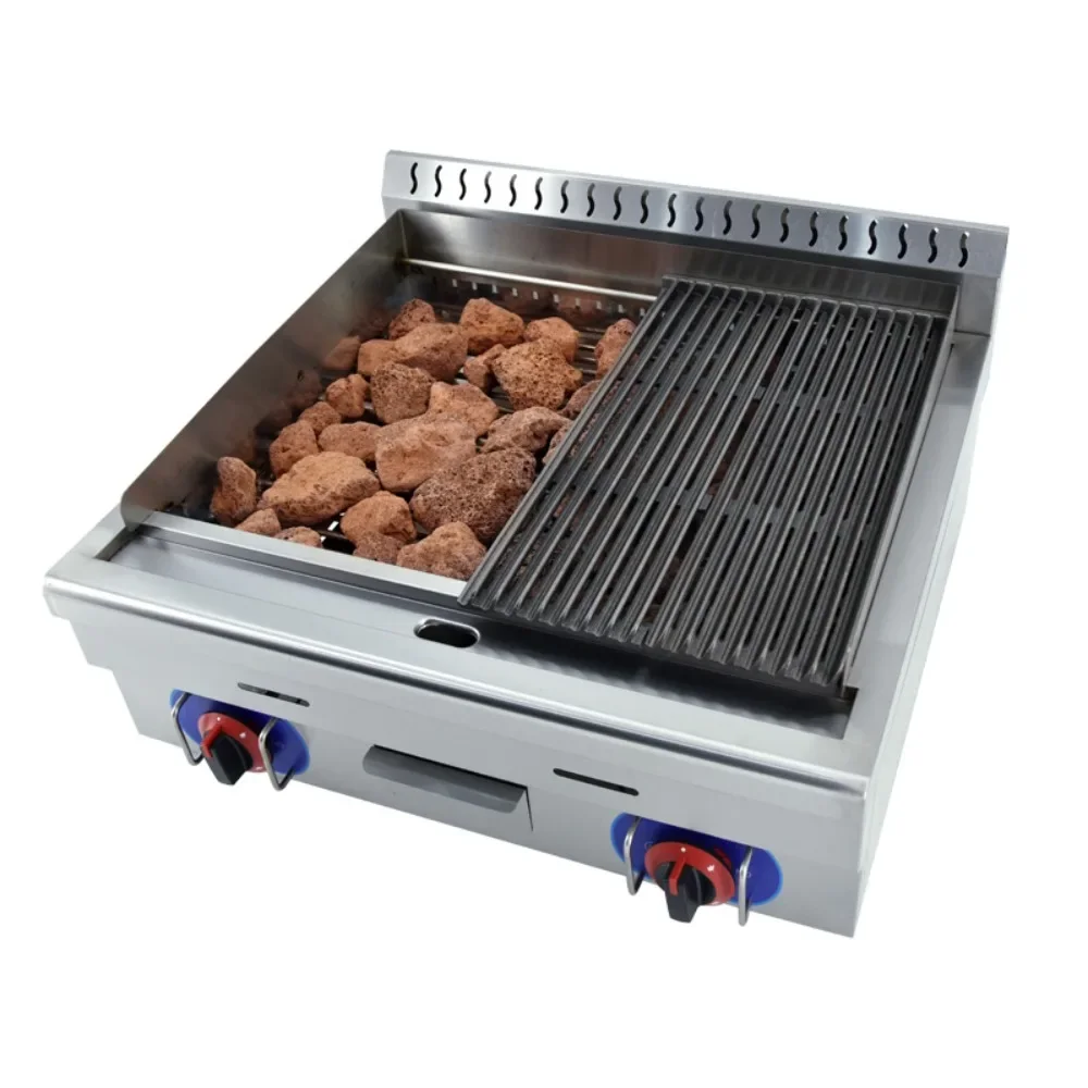 Efficient BBQ Volcanic Stone Grill Commercial Lava Grill LPG Rock Grill For Sale
