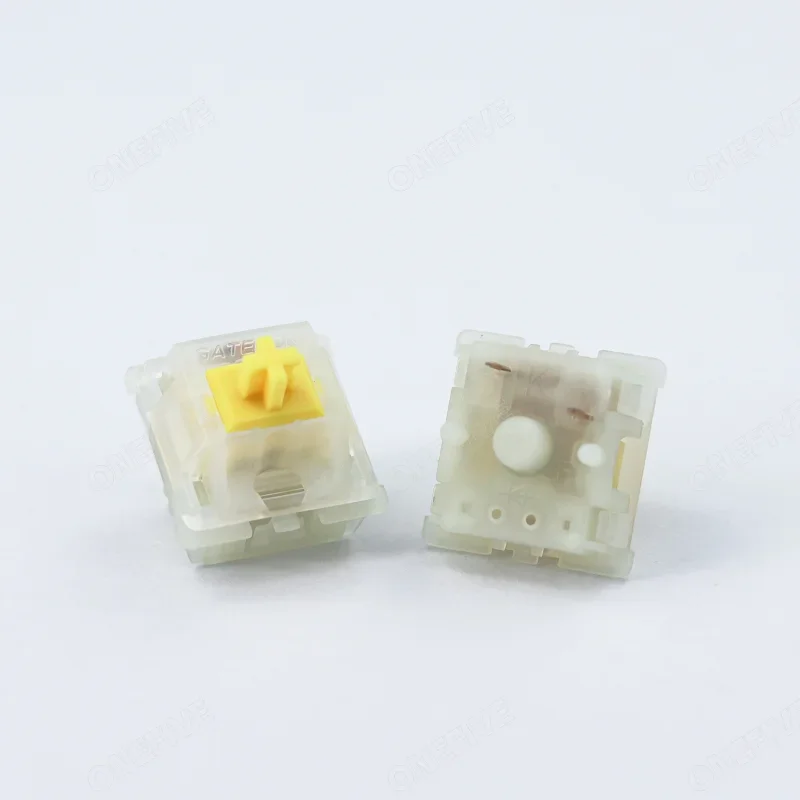 Imagem -05 - Gateron Leitoso Pro Switches Leitoso Amarelo Pro Linear Vermelho Pré-lubed Switch Smd Rgb mx Stem Switch para Teclado Mecânico Pom 5pin