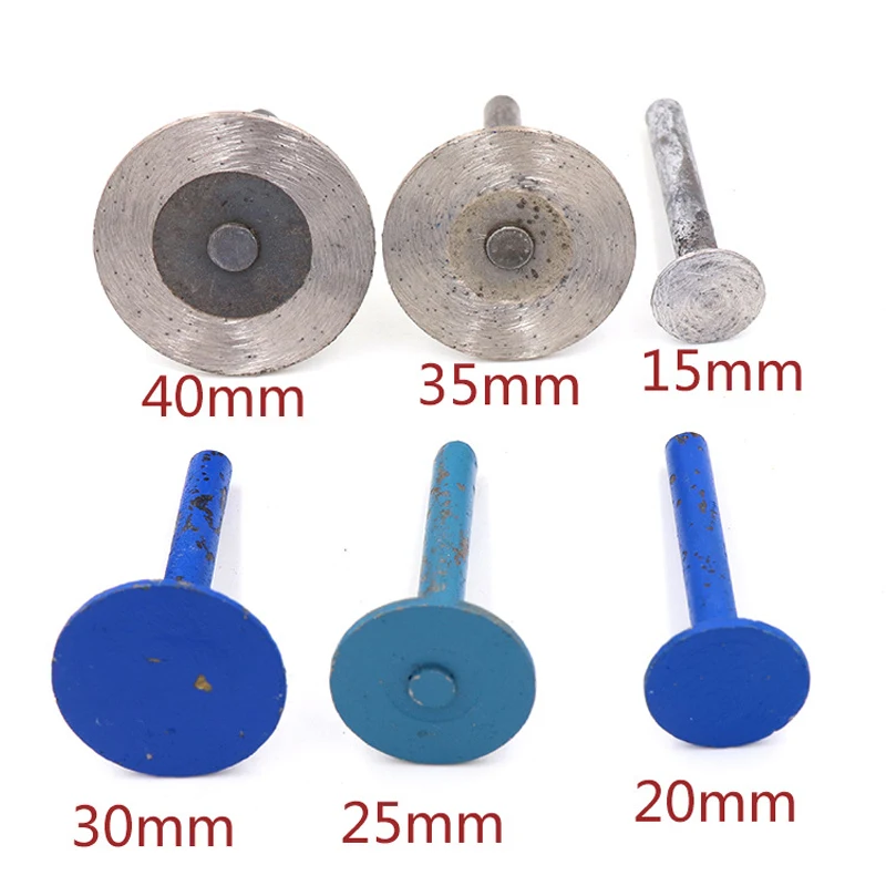 15/20/25/30/35/40mm Diamond Sintering Cutting Grinding Wheel 6mm Shank for Dremel Rotary Tools Cutting of Stone Marble Granite