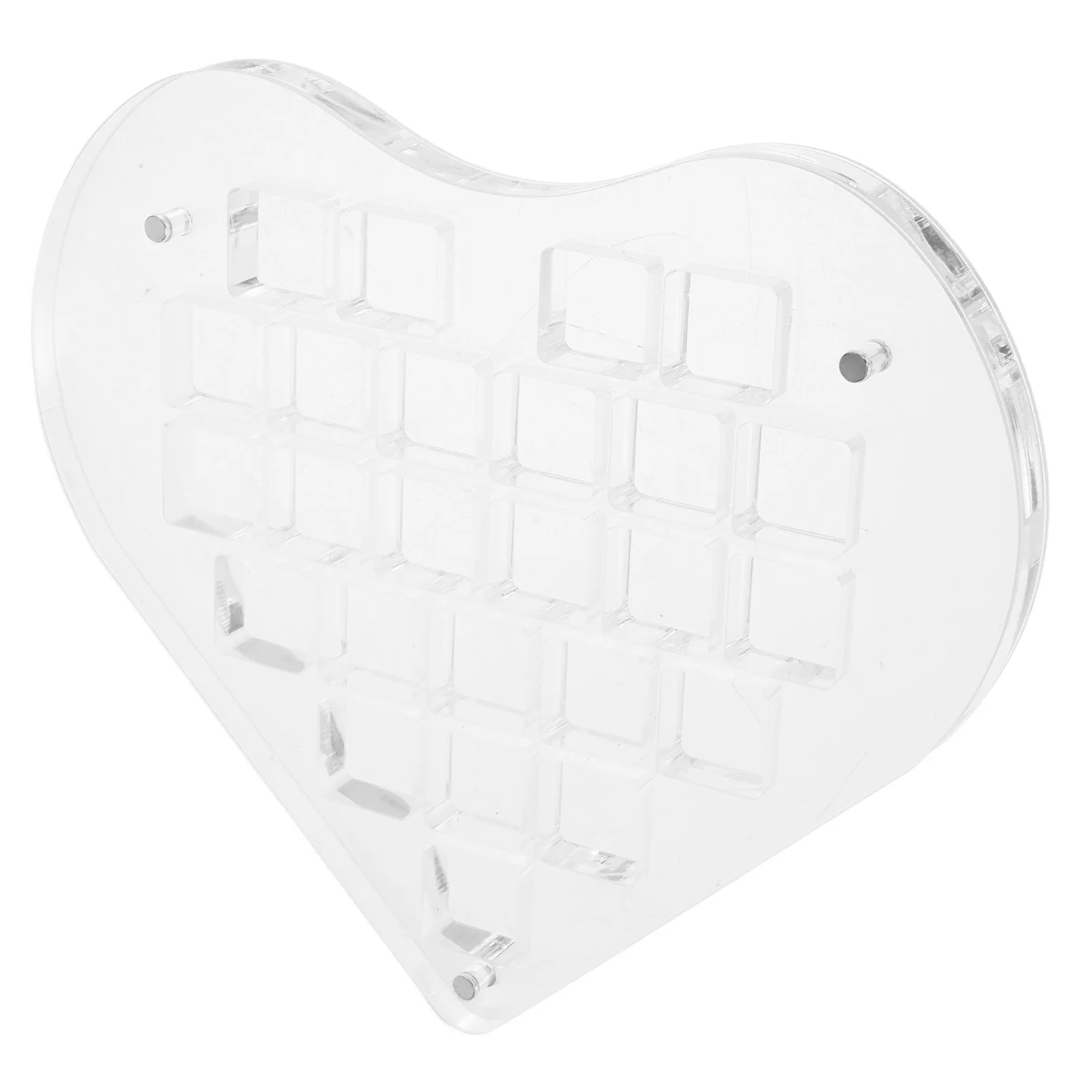 

Heart Shape Acrylic Magnetic Seashell Box Jewelry Storage Bead Container Transparent Stone Display Frame Shell Case Holder