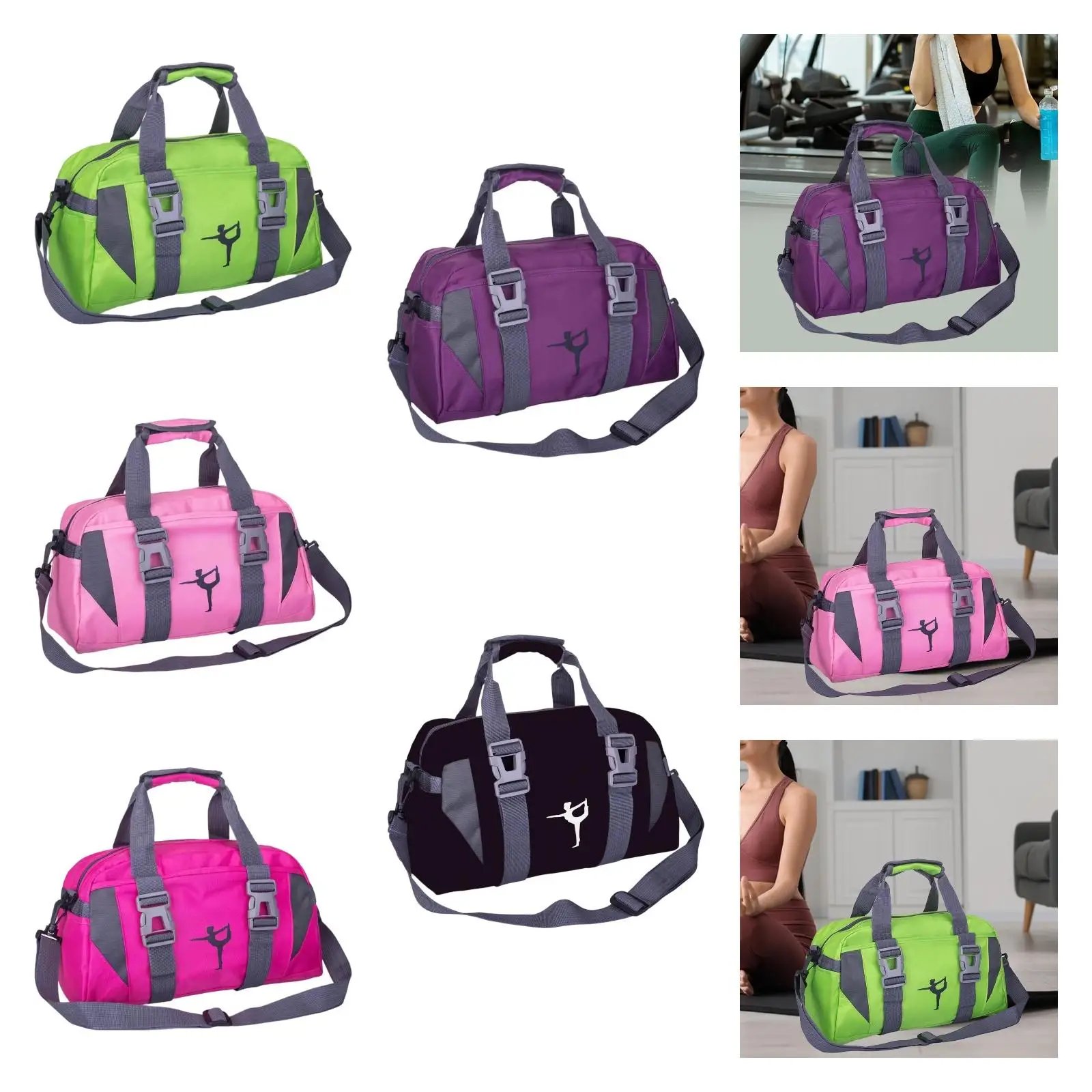 

Сумка для спортзала, многофункциональная портативная сумка для путешествий на выходные, сумка для хранения, сумка для йоги и фитнеса, сумка через плечо для кемпинга, тренировок на выходных, занятий в спортзале