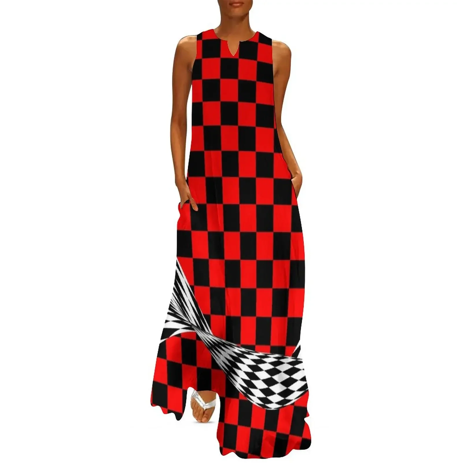 

black red white Long Dress dresses korean style Female clothing womans clothing dress for women 2025 Dress