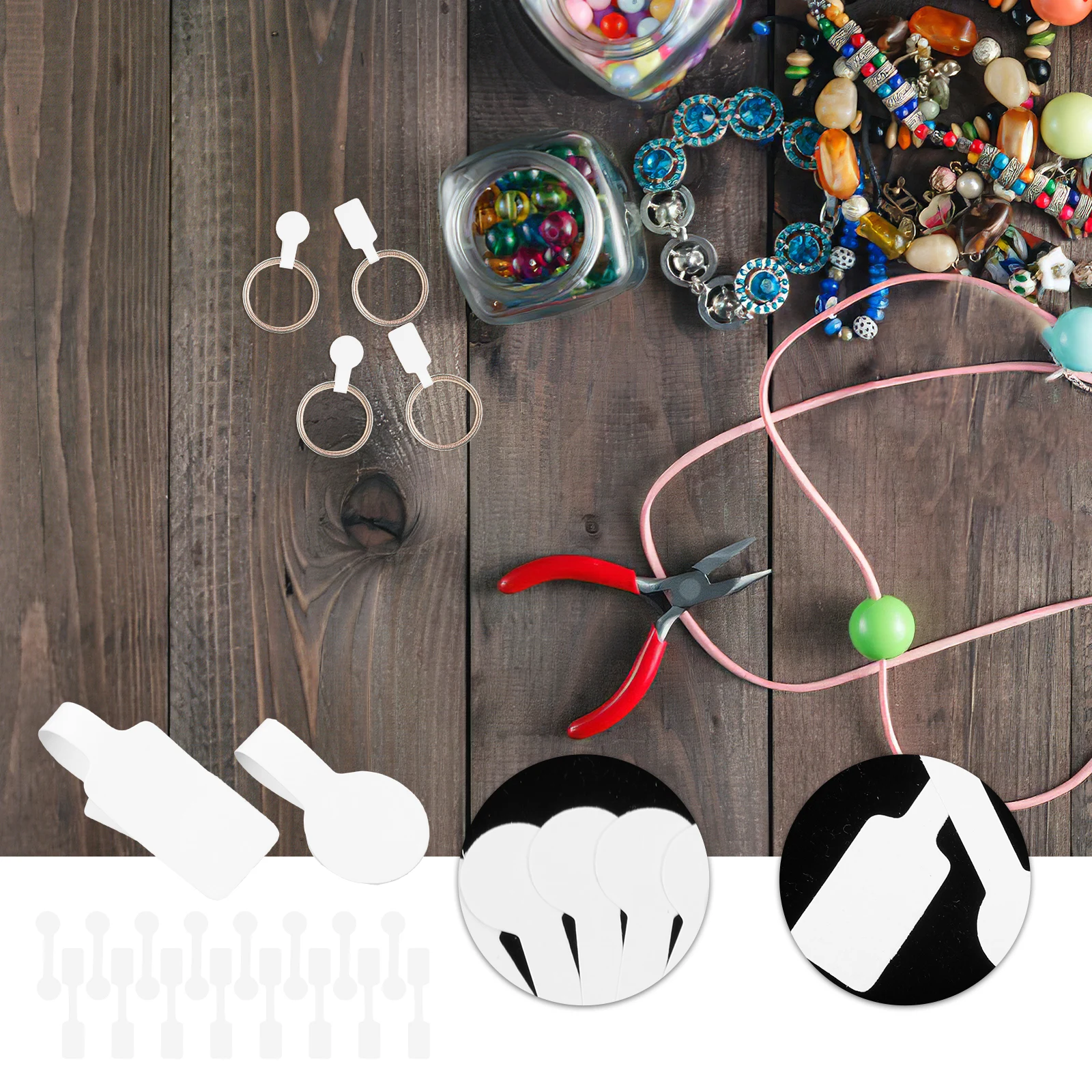 

200Pcs Jewelry Price Tags Premium Adhesive Paper Label Stickers for Bracelet Necklace Ring Earring Display and Identification