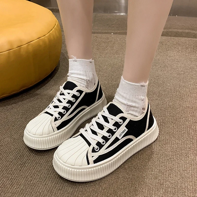 Spring/Summer/Autumn Breathable Shell Head Little White Shoes for Women 2024 New Versatile Board Shoes Popular