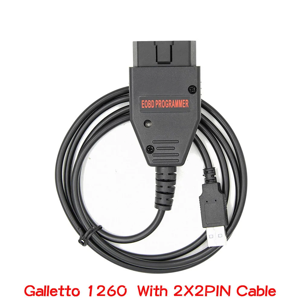

OBD2 Cable 16 Pin Galletto 1260 FT232RQ with 2X2PIN USB Cable Car Diagnostics Automotive Tools for Scanner & Code Reader Tool