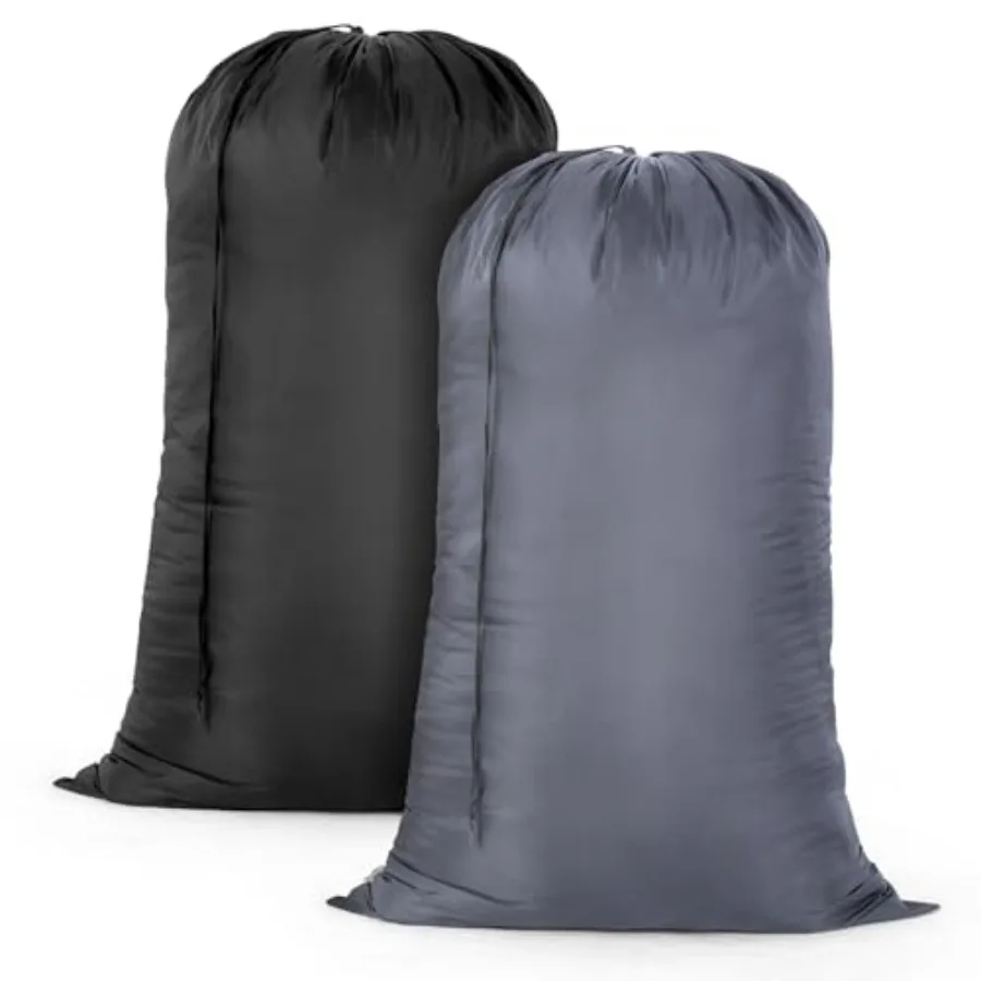 2 Pack Large Laundry Bag 28x45 Inch Heavy Duty Laundry Wash Bag Laundry Basket Liner Bags Hamper Bag Dirty Clothes Organizer wi