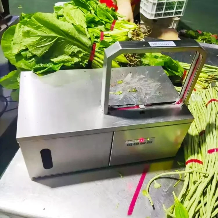 Rose Flower Bundling Machine With Tape 12mm Multifunctional Fruit Paper Bouquet Vegetables Bale Banding Machine