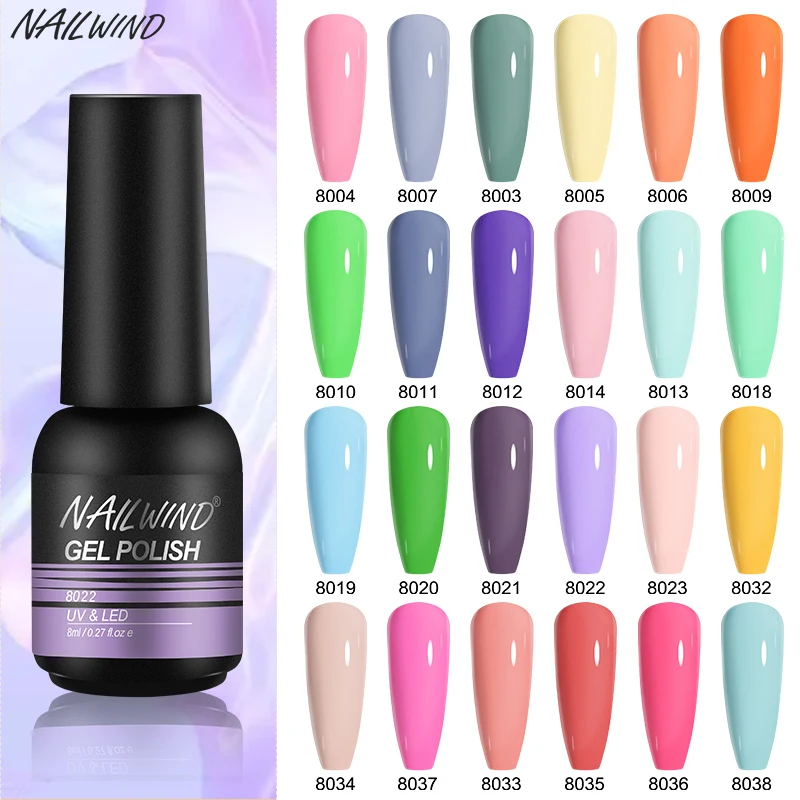 

NAILWIND Gel Varnishes 80 Colors Cat Eye Effect Nail Gel Glossy Matte Nail Polish Semi Permanent Nail Art UV Gel Cure