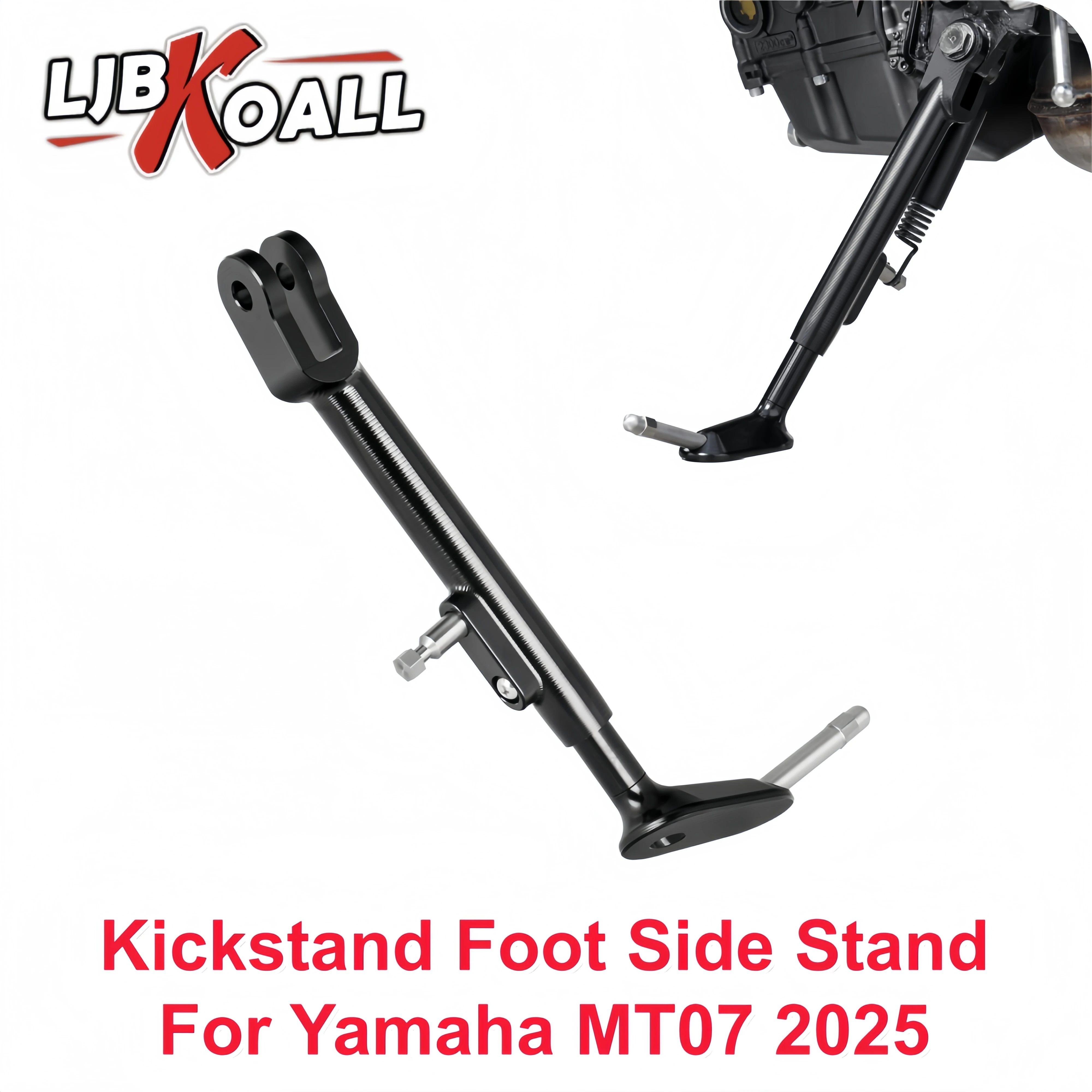 

For Yamaha MT07 2025 Foot Side Stand Support for MT-07 MT 07 Adjustable Kickstand Foot Side Support Parking Stand Accesorios
