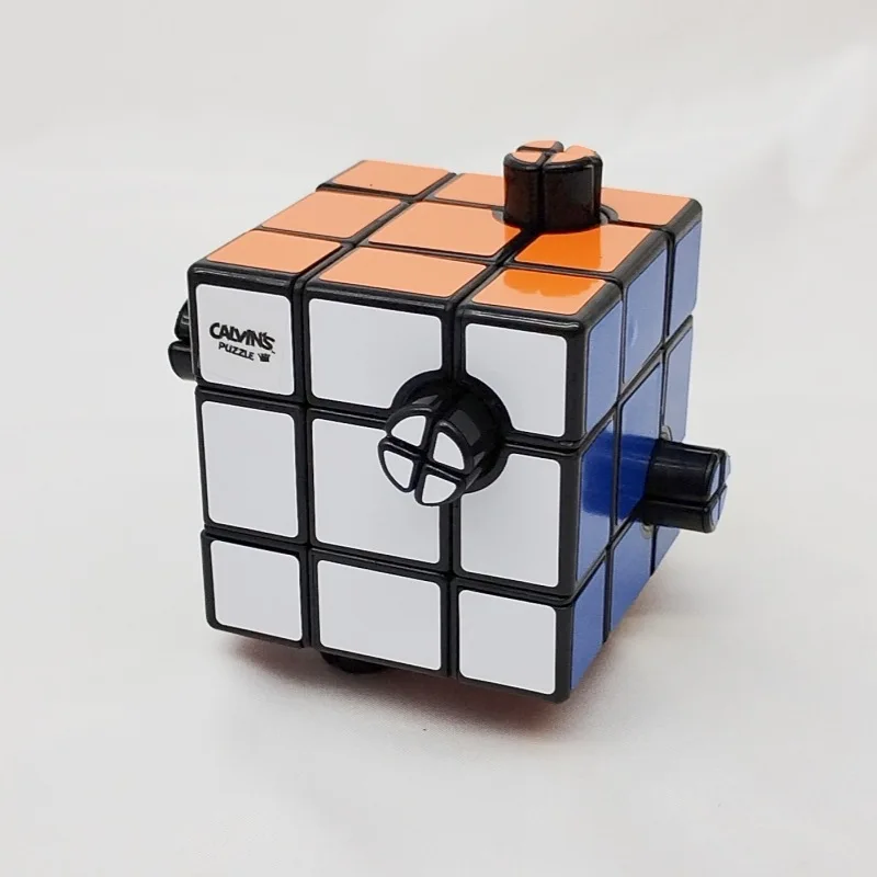 

Пазлы Calvin's Куб Тима-Кнопки (2 отверстия, 1/2) Куб-головоломка Professional Speed Cubo Magico SpeedCube Развивающие игрушки