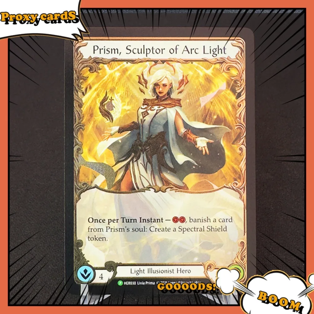 

Flesh and Blood FOIL Proxy Card For Entertainment Games FAB Prism Sculptor of Arc Light Perch Grapplers Card Collection Toy Gift