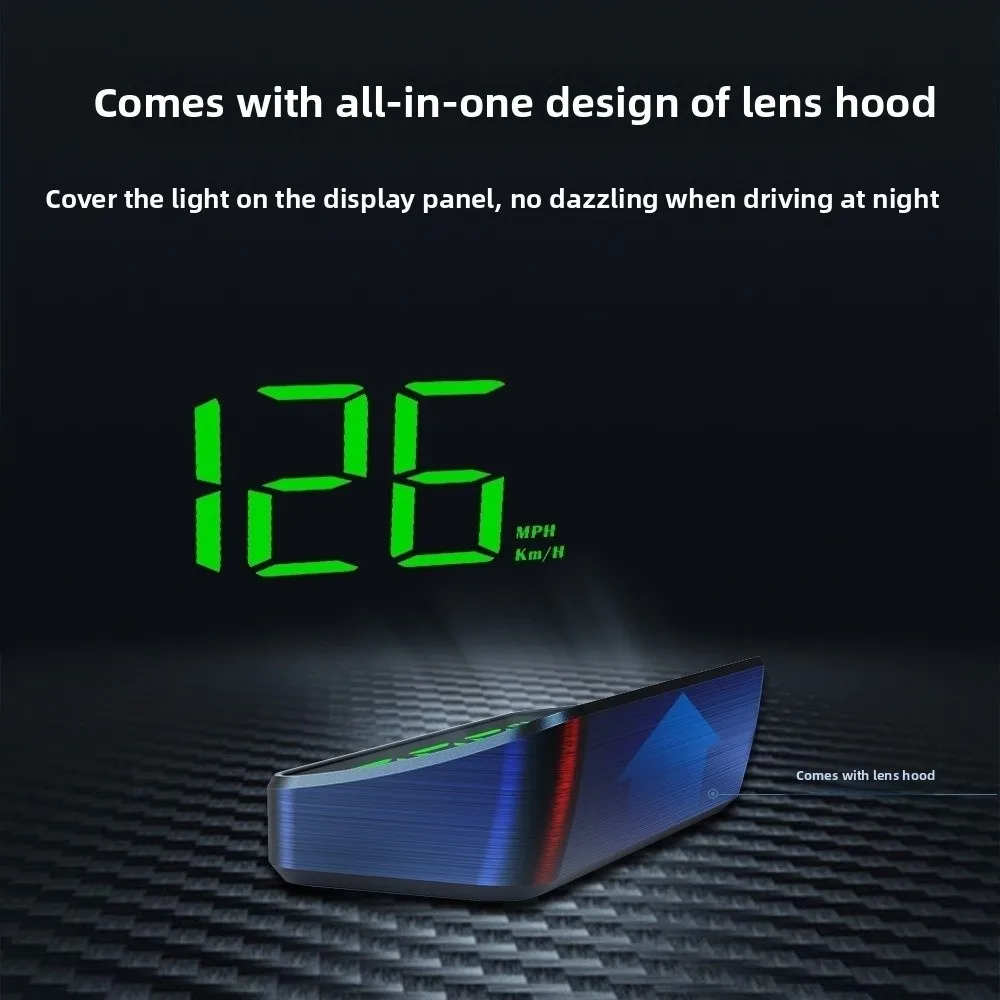 Durable KMH Head-Up Display Plug And Play ABS HUD Speed Display Big Font Windshield Projector For All Cars