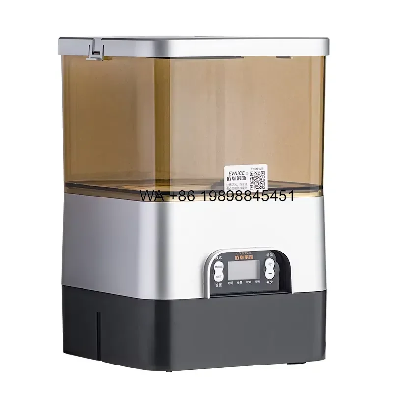 Wmwmnu for Automatic Solar Fish Feeder for Garden Pond Koi Aquarium Tank Smart Pet Fishing Feeder Device