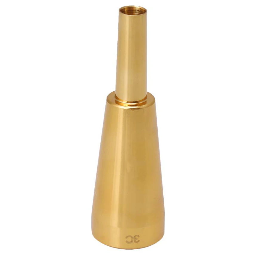 3C Trumpet Mouthpiece Gold Metal Trumpet for or Conn and Trumpet C Trumpet