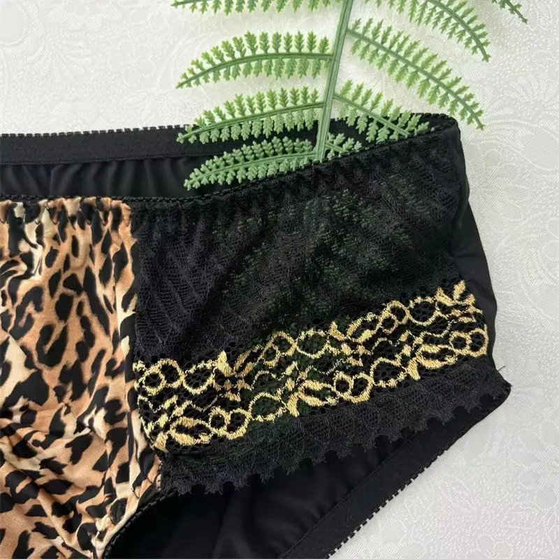 Man's Lepoard Stripe Design Panties BF Briefs Live Show Dance Harajuku Thai Private FKK Party