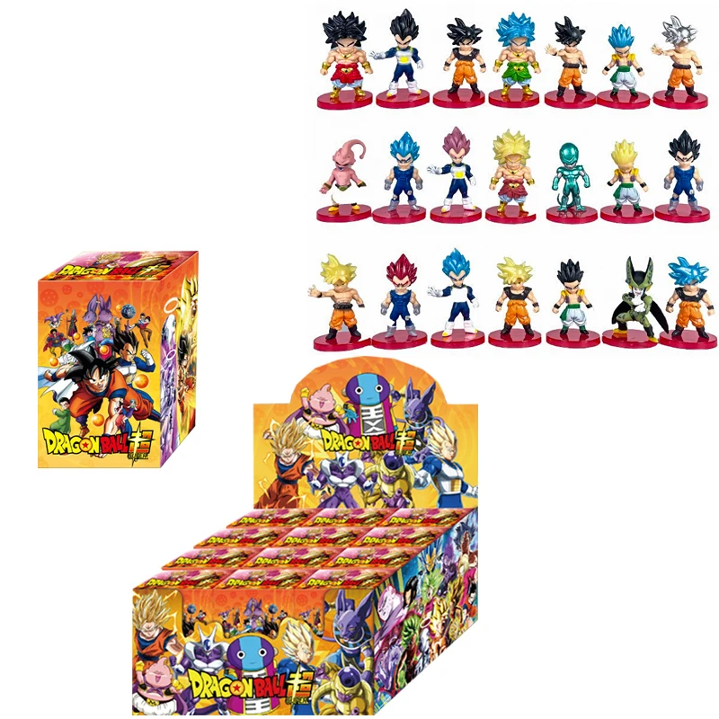 

Dragon Ball blind box Super Son Goku Vegeta Broly Buu Action Figure Set Anime Figurines Ultra Instinct Model Friend Gifts Toys