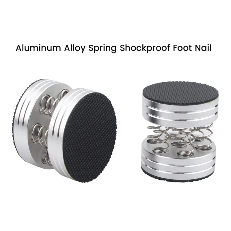 4Pcs Amplifier Shock Spikes Spring Damping Pad HIFI Stand Feet Speaker Spikes Audio CD Amplifier Foot Pad