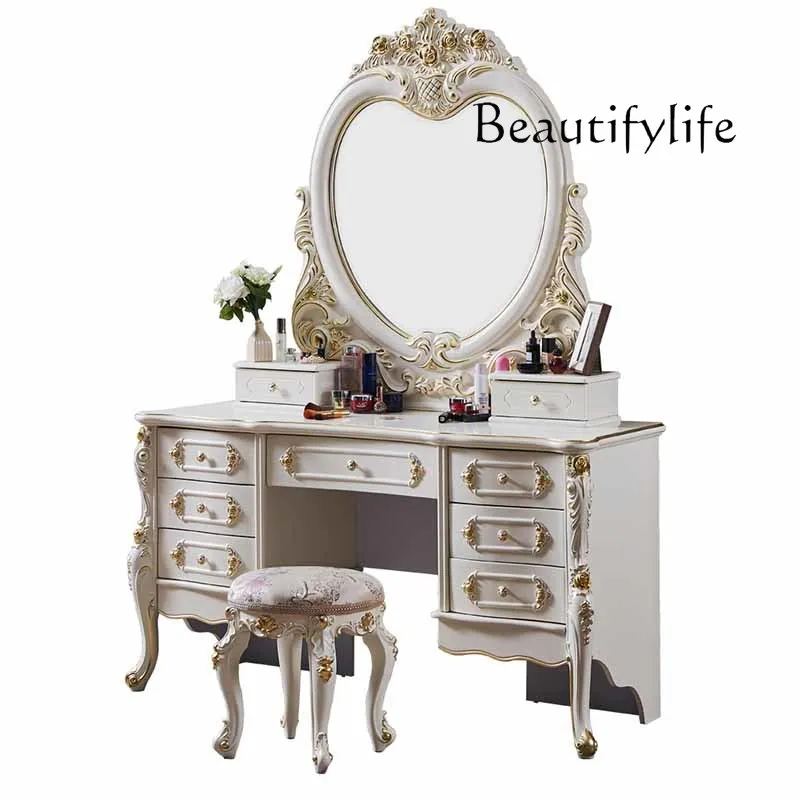 

Modern Box Drawers Dresser Eithe Bedroom Girl Large Luxury White Dressing Table Makeup Living Room Comoda Pra Quarto Furniture