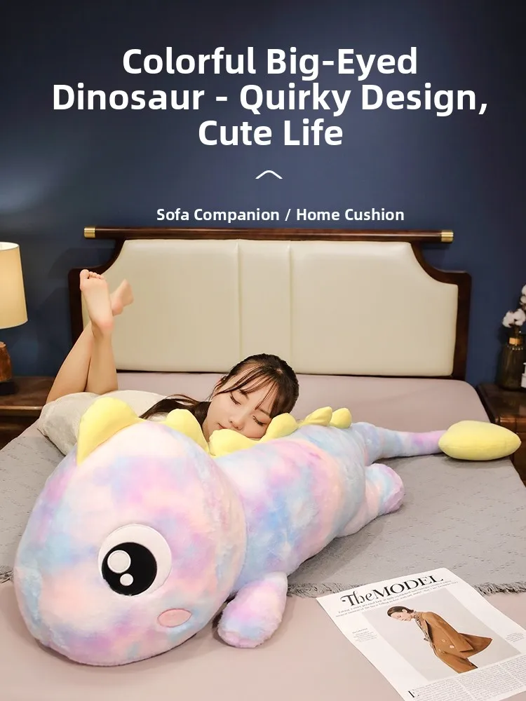 

Большая мягкая игрушка-динозавр, подушка-обнимашка, плюшевая кукла для девушки, игрушка для сна