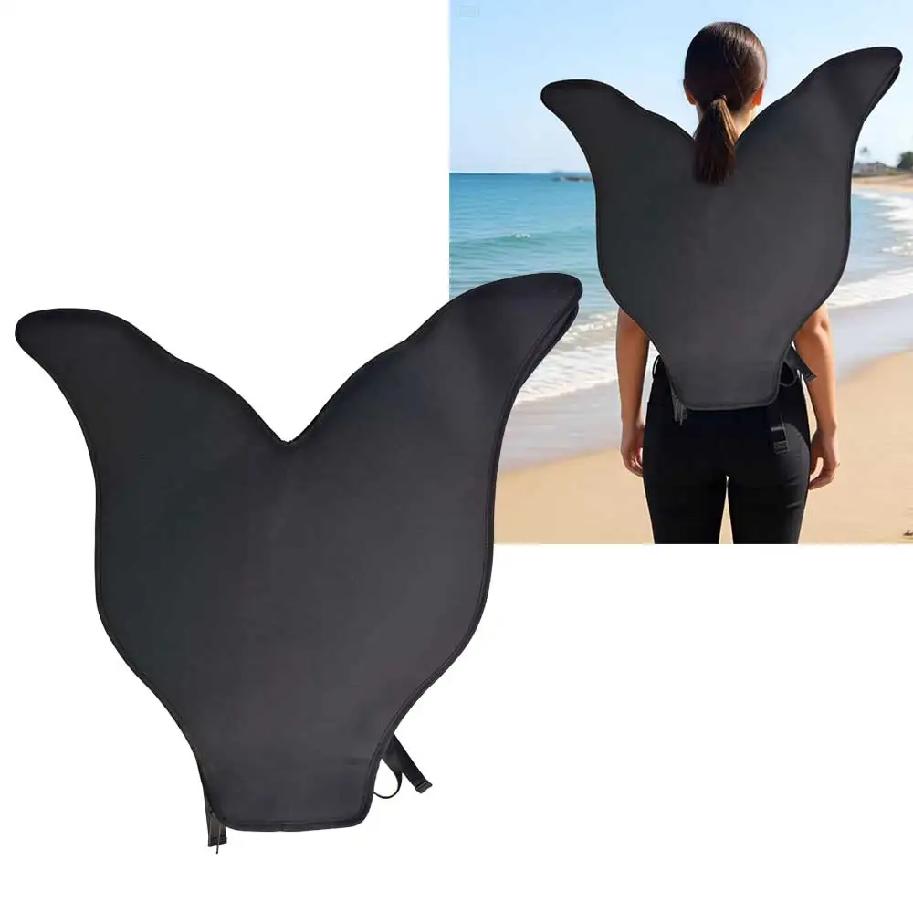 Mermaid Freediving Fin Backpack Reisetasche für Monofin mit Reißverschluss-Innentasche, robuste Organizer-Tasche für Tauchausrüstung – Detail 2