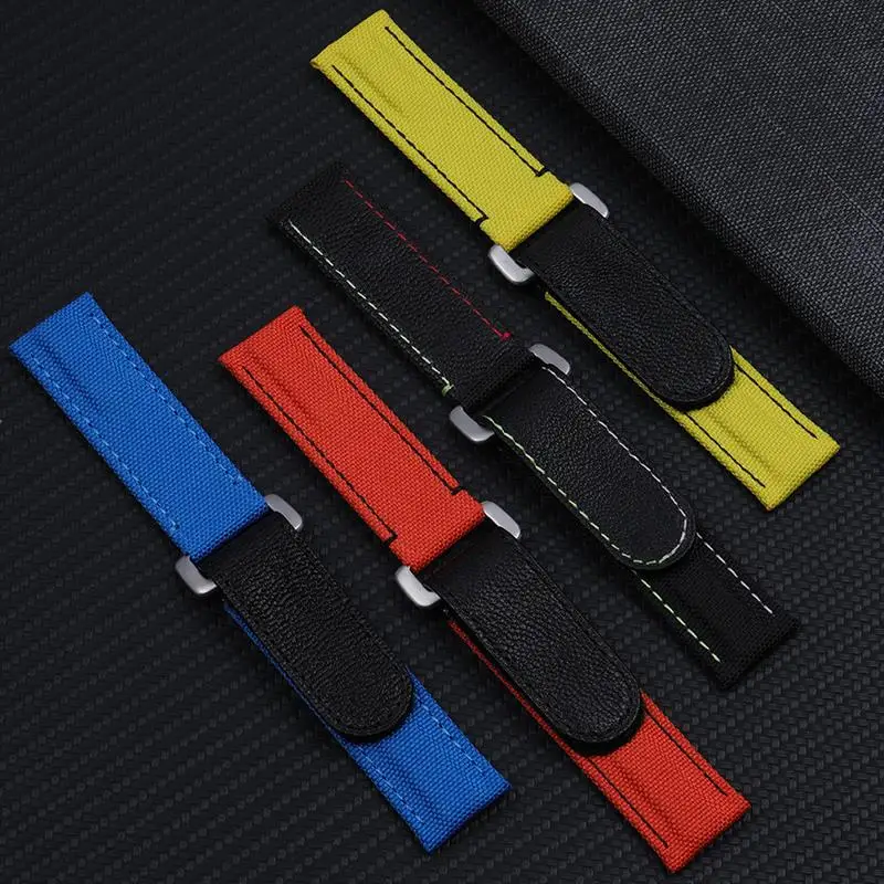 NFR Soft Nylon Canvas Watch Band For Rolex Strap GMT OYSTERFLEX Daytona Submariner Yacht-Master Bracelet Accessories 20mm