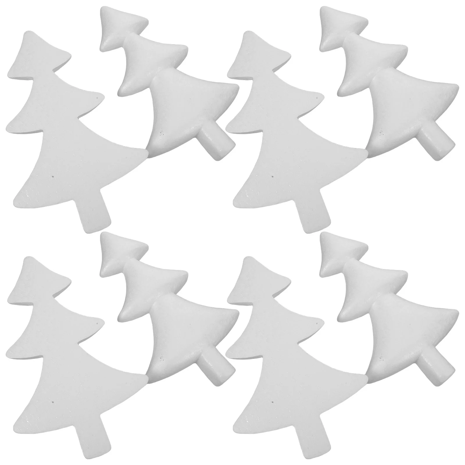 

8Pcs Foam Snow Scene Half Trees 27Cm for DIY Christmas Crafts Home Office Store Decoration Foam Tree Decor Painting Christmas