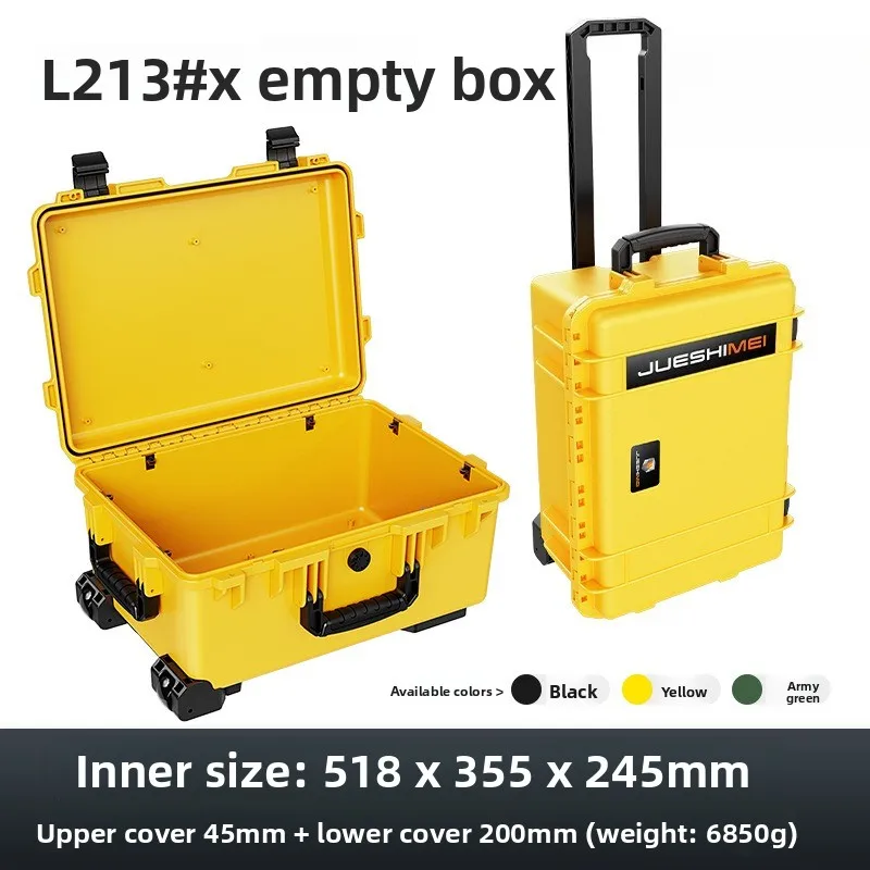 Portable Plastic Tool Box Storage Case Hand Pull Multi Function Instrument Protection Tool Box Organizer Tool Chest