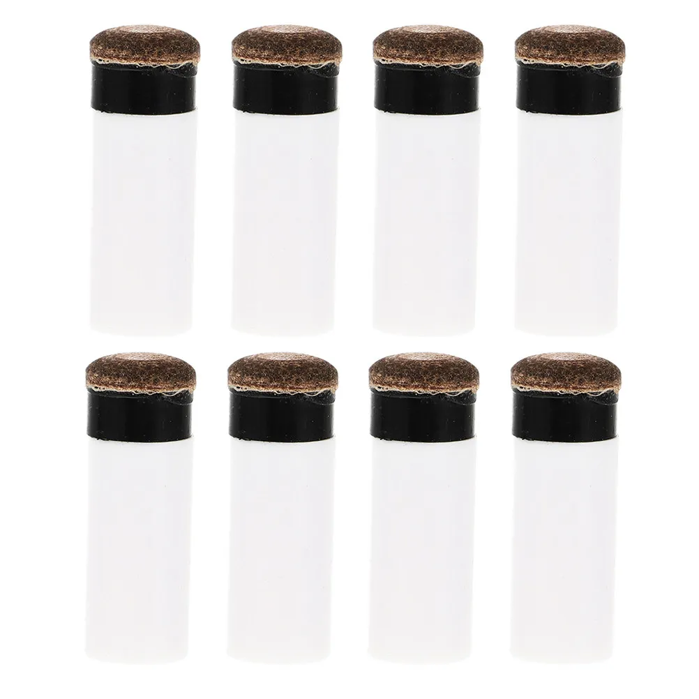 

8Pcs Cue Tip Replacement Kit Screw-on Pool Cue Tips with Reinforced Plastic Ferrule Boosts Accuracy Durability Billiards Pool